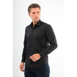 Andino Slimfit Siyah Erkek Gömlek Likralı Dar Kesim Yapısıyla AS052012-24 - 2XL