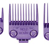 Andis 01410 Master Çift Mıknatıs Küçük 5 Taraklı Set MBA, MC-2, ML, PM- ve PM-4 için Tasarlandı, Mor