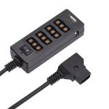 Andoer D9817 D-Tap B Tipi Soket D-tap Erkek 8 Portlu Güç Kablosu