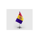Andorra Prensliği Tekli Saten Masa Bayrağı Seti