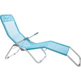 Andoutdoor Tumbona Katlanır Şezlong-Mavi - Çok Renkli