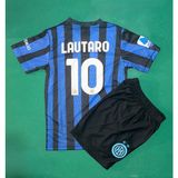 Andream Lautaro Martinez Inter 2025/2026 Sezon Futbol Çocuk Forması 2'li Set Forma + Şhort - 11 - 12 Yaş - Mavi - Siyah