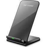 Android Kablosuz Cep Telefonu Şarj İstasyonu 15W Hızlı - Samsung Galaxy Google Pixel Motorola Razr OnePlus Ulefone için Qi Sertifikalı Şarj Standı (Siyah)