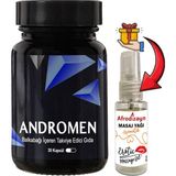 Andromen Anrdomen: 1 Adet Erkeklere Özel Yoğun Balkabağı Ekstratı Içeren 30 Lu Formül + 30 ml Afrodizayn Masaj Yağı - 1li
