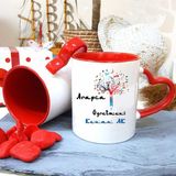 Andy Home Arapça Öğretmenine Özel Öğretmenler Günü Hediyesi Kişiye Özel Kupa Bardak - 200 ml - Renkli