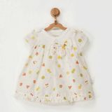 Andy Wawa Multi Fruit Ekru 9-12 Ay Bebek Elbise