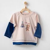 Andywawa AC21081 İndigo Bear Camp Bebek Tshırt