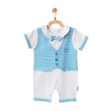 Andywawa AC21547R Erkek Bebek Balina Motifli Papyonlu Tulum