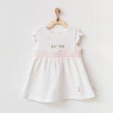 Andywawa AC21685 Beyaz Kız Bebek Elbise