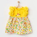 Andywawa AC21835R Sarı Hello Sunshine Bebek Elbise