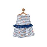 Andywawa AC22558 Flowers Anchors Bebek Elbise