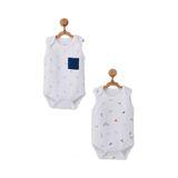 Andywawa AC22636 Beyaz 2'li Bebek Body