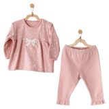 Andywawa AC23066 Pembe 2'li Kız Bebek Takım