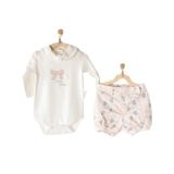 Andywawa AC23251 Pembe Kız Bebek 2'li Takım
