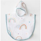 Andywawa AC23711 Baby Home Müslin Beyaz Bebek Panço