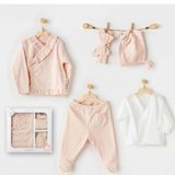 Andywawa AC24110 Pink Cute Bunnies Be Sking 5 Parça Hastane Çıkışı