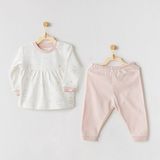Andywawa AC24139 Ballerina Ekru Pembe 2'li Bebek Takım