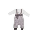 Andywawa AC24165 Little Zebra Ekru Gri 2'li Bebek Takım