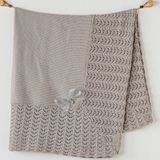 Andywawa AC24329 100x90 cm Grey Triko Bebek Battaniyesi