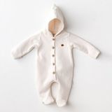 Andywawa AC25153 Soft Bebe Tulum Ekru - Renkli - 0 - 2 Yaş