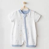 Andywawa AC25605 Ocean Is My Happy Place Bebek Tulum White - Çok Renkli - 6 - 9 Ay