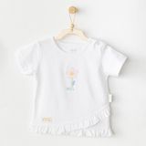 Andywawa Ac25966 Casual Bebek Tişört White