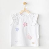 Andywawa Ac25969 Casual Bebek Tshırt White