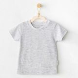 Andywawa Ac25971 Casual Bebek Tişört Grey Melange