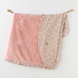 Andywawa AC26241 Little Leopard Battaniye 90X85 Pink - Pembe