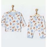 Andywawa Andywawa-Erkek Bebek Pijama Takım-Ecru - Andywawa - Ecru - 6-9 Ay - Ekru - 6 - 9 Ay