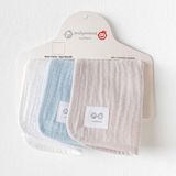 Andywawa Bebek Ağiz Mendili 3 Parça 20X20 cm - Standart - Mavi