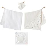 Andywawa Bebek Havlu Takım 80X80 Cm Ac25366 Ekru