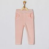 Andywawa Bebek Pantolon Pant Velvet Home Sweet Home AC22122 - Açık Pembe - 1 - 3 Ay