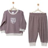 Andywawa Bebek Takım 2 Pcs Set Bamboo Casual - 3 - 4 Yaş - Mürdüm