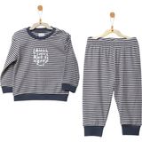 Andywawa Bebek Takım 2 Pcs Set Bamboo Casual - 9 -12 Ay - Antrasit