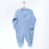 Andywawa Bebek Tulum Romper Bamboo Casual - Mavi - 3 - 6 Ay