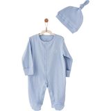 Andywawa Erkek Bebek Special Modal Şapka Tulum Takım AC26768 - Mavi - 0 - 1 Ay