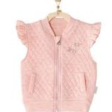Andywawa Pembe AC23326 Kız Bebek Fermuarlı Yelek