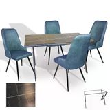 Anemon - Çırağan Masa Takımı (Werzalit, Allzalit, Vermodin Tabla 80X120) - (Palazzo - Mavi)
