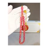 Anemore Collection ALTIN VARAKLI TESBİH PEMBE RENKLİ