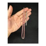 Anemore Collection ATEŞ KEHRİBAR TESBİH AÇIK PEMBE RENKLİ KESME KESİM 10,5MMX6MM T-658