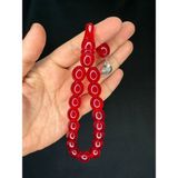 Anemore Collection Efe Boy Maskot Şak Şak Tesbih Akrilik Kırmızı Renk Büyük Boy T-706 - Renkli