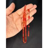 Anemore Collection ERKAN ÇUBUKÇU USTA İŞİ ATEŞ KEHRİBAR TESBİH KESME KESİM 10MMX6,5MM T-787
