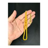 Anemore Collection SIKMA KEHRİBAR TESBİH DAMLA KESİM KÜÇÜK BOY SARI RENK 6MM X 9MM T-539