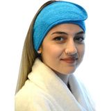 Anera Towel Saç Bandı %100 Pamuklu Havlu Makyaj Bandı Sporcu Saç Ter Bandı - Standart - Mavi