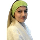 Anera Towel Saç Bandı %100 Pamuklu Havlu Makyaj Bandı Sporcu Saç Ter Bandı - Standart - Yeşil