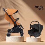 Anex Air-X Kabin Boy Bebek Arabası | Anex Cosmo Oto Koltuğu Dahil Tek Elle Katlanan Travel Sistem - Toffee