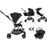 Anex IQ Premium Smart Travel Set Smoky Siyah Bebek Arabası