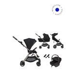 Anex IQ Premium Smoky Seyahat Sistem Siyah Bebek Arabası