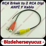 Anfi Y Kablo 1 Erkek 2 Dişi Rca Lale Kablo